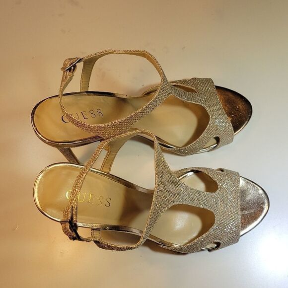 GUESS  HIGH HEEL STILETTOS ANKLE STRAP OPEN TOE WOMEN"S SANDAL - Picture 5 of 12